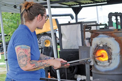 Glass artist