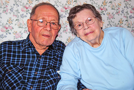 Dewey and June Ford celebrate Valentine's Day