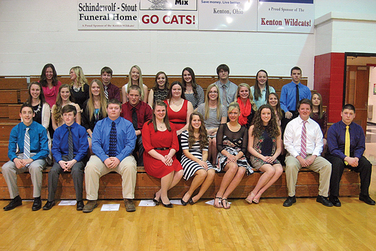 Kenton High School National Honor Society inductees