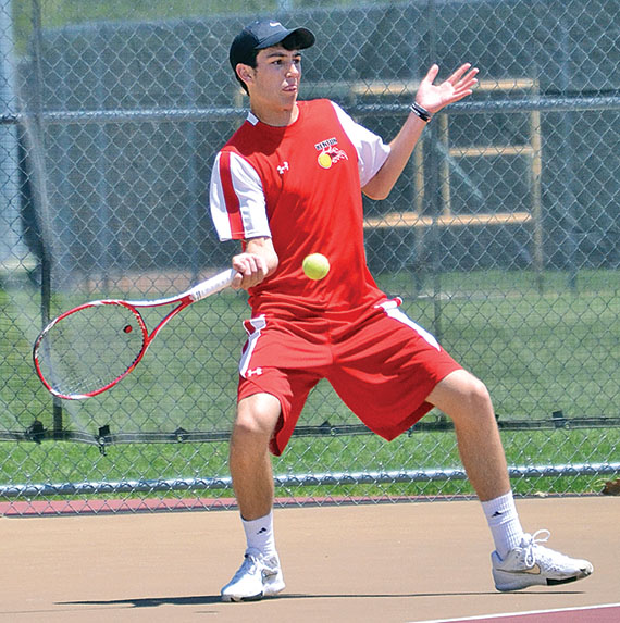 Smacking a forehand