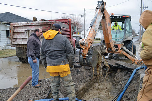 Water line break