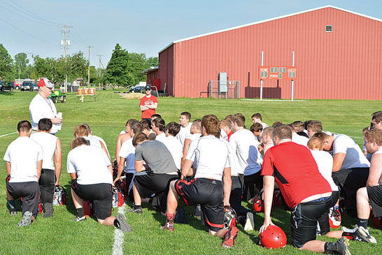 Football camp begins