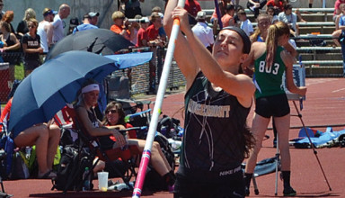 Vaulting to the podium